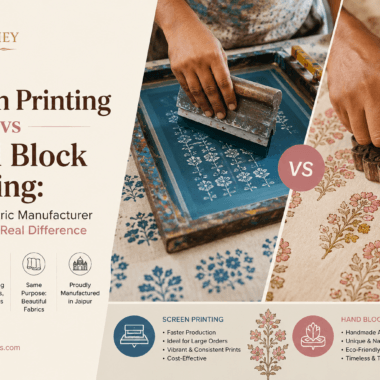 Screen Printing vs Hand Block Printing: A Jaipur Fabric Manufacturer Explains the Real Difference 8 60×60 vs 40×40 Cambric Cotton: A Jaipur Manufacturer Settles the Debate Once and For All
