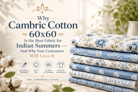 The Cambric Cotton 60×60 Fabric That Was Born for Indian Summers — And Has Been Proving It for 500 Years