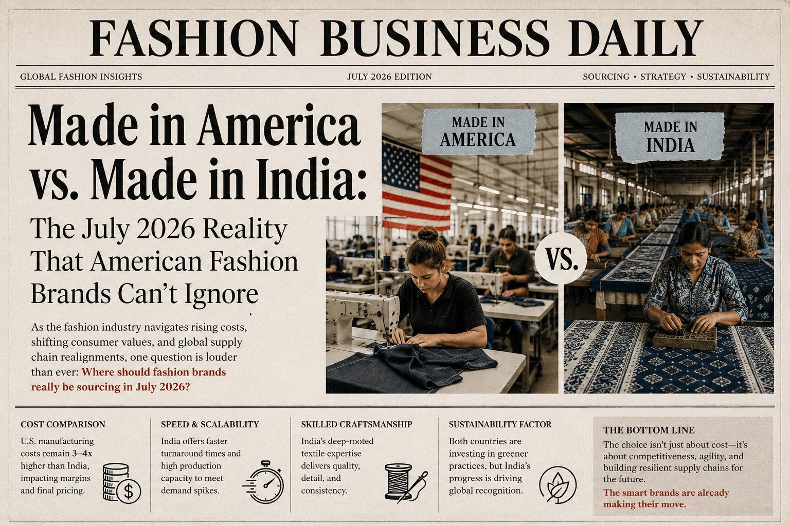 Made in America vs. Made in India: The July 2026 Reality That American Fashion Brands Can't Ignore