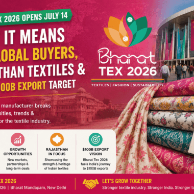 Bharat Tex 2026 Opens in 6 Days — Here Is Everything the Textile World Needs to Know (And What It Means for Jaipur) 2 India Textile Industry News Today July 2026