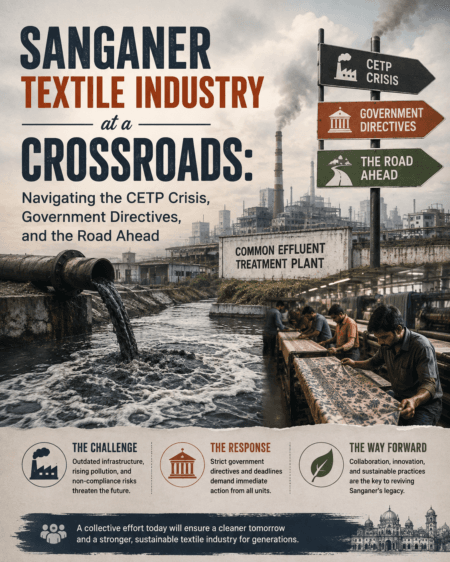 Sanganer Textile Industry at a Crossroads: Navigating the CETP Crisis, Government Directives, and the Road Ahead